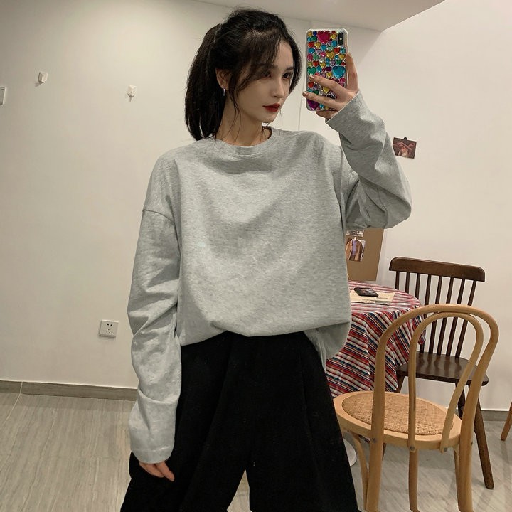 Áo Thun Dài Tay LISANNA dáng rộng chất vải da cá siêu HOT | BigBuy360 - bigbuy360.vn