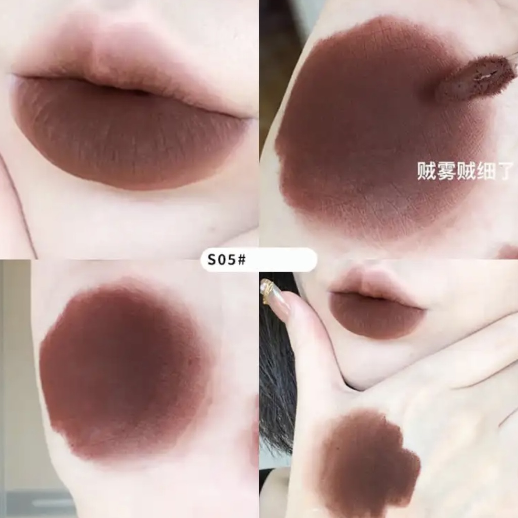 Dầu Dưỡng Môi Kakashow Chống Thấm Nước Tạo Hiệu Ứng Gương Hồng Hào Màu Hồng Cherry