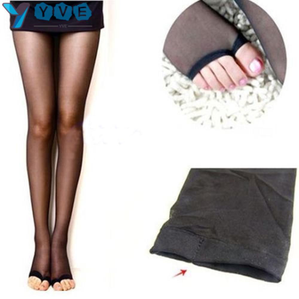 YVETTE Womens Pantyhose Ultra-Thin Socks Stockings Sexy Fashion Sheer Leggings Open Toe Tights/Multicolor