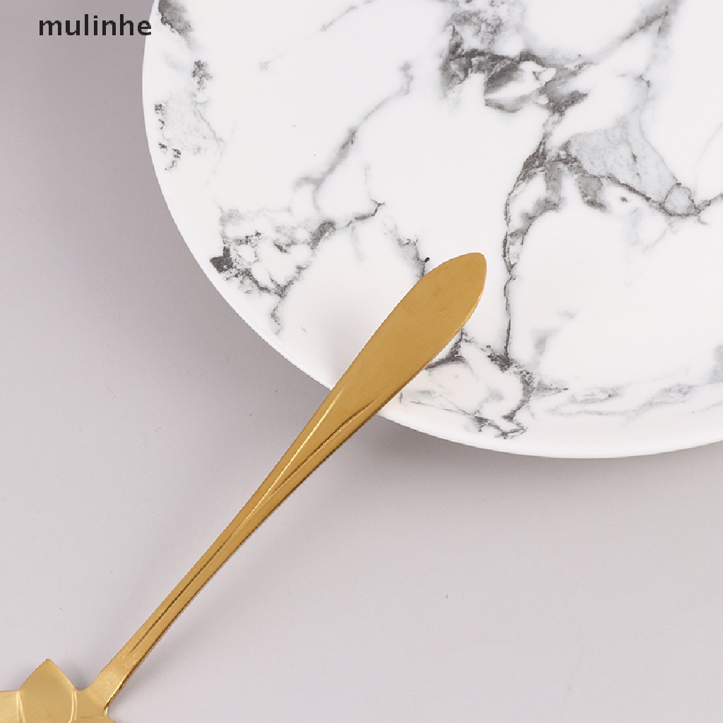 Muỗng Cà Phê Bằng Thép Không Gỉ Hình Hoa Cổ Điển