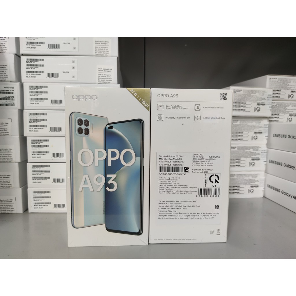 Điện thoại Oppo A93 (8GB/128GB) - Hàng chính hãng, Mới 100%, Bảo hành chính hãng 12 tháng | BigBuy360 - bigbuy360.vn