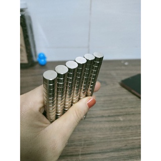 10 cái Nam châm trụ 10*5mm đất hiếm siêu mạnh