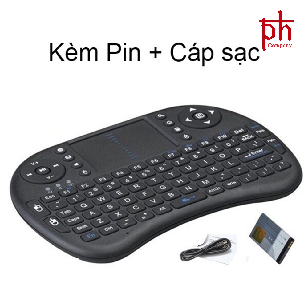 Bàn Phím Kiêm Chuột Mini Không Dây UKB-500-RF Cho Smart Tivi Và Android Box | BigBuy360 - bigbuy360.vn