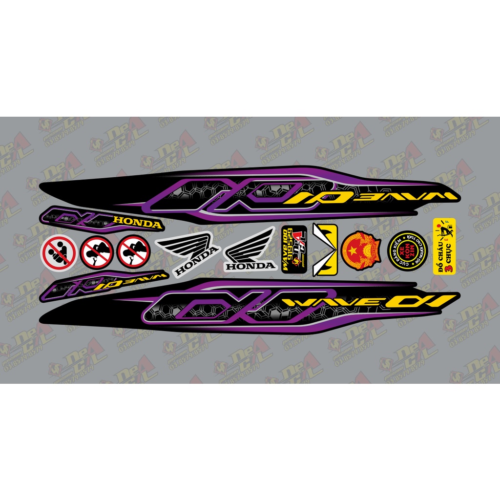 Tem rời Wave a 50 - 100 cc Đời 2006-2016 Mẫu Alpha zin 2021  919529