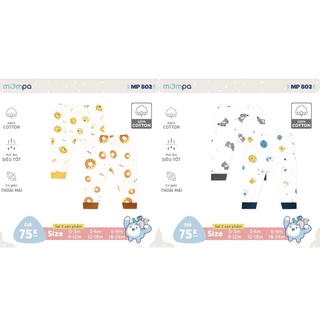 Set 2 Quần Dài Size 0-24M Cotton Mompa