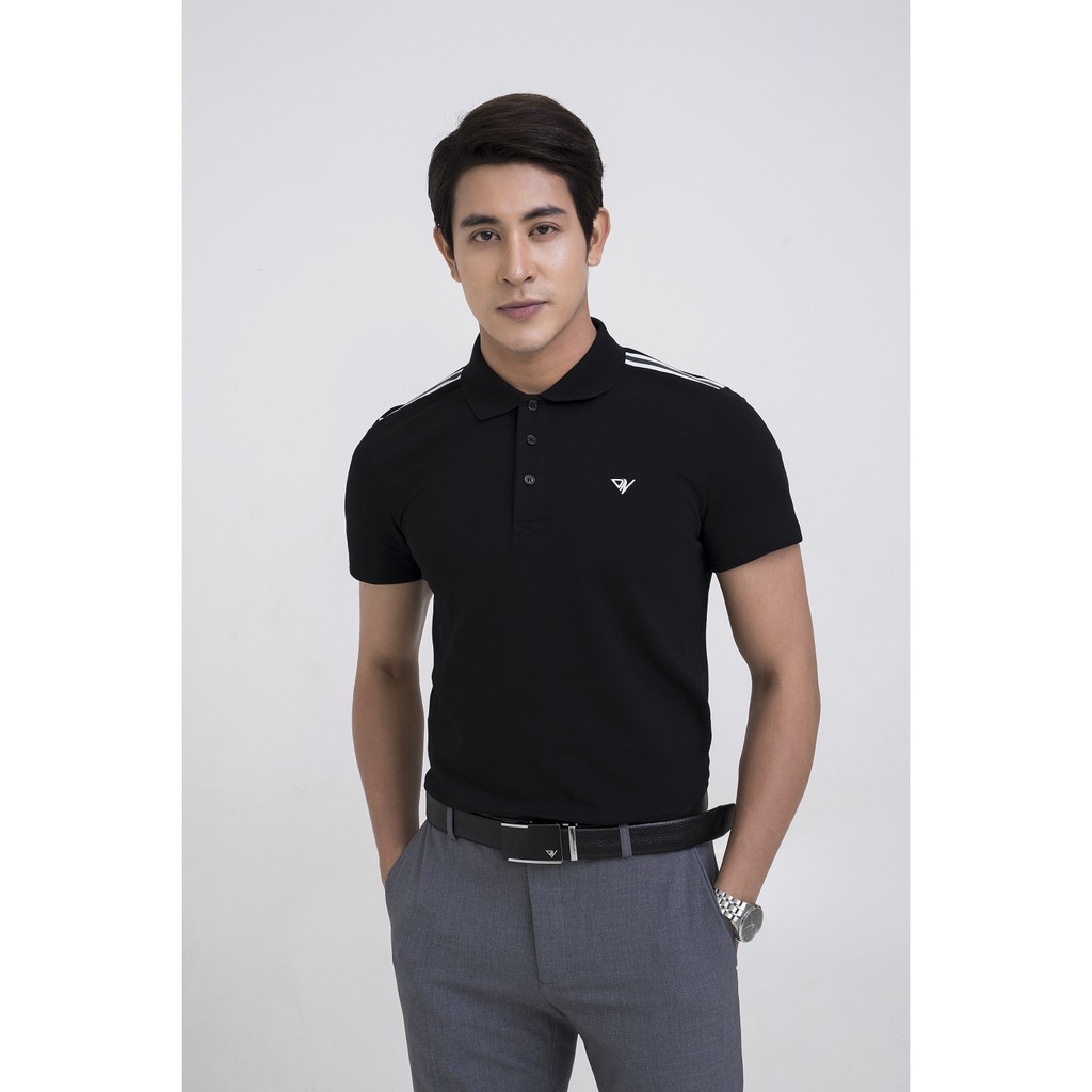 Áo thun polo nam DARNELL tay ngắn kẻ vai chất cotton mềm mại nhẹ thoáng mát slimfit sang trọng DN01