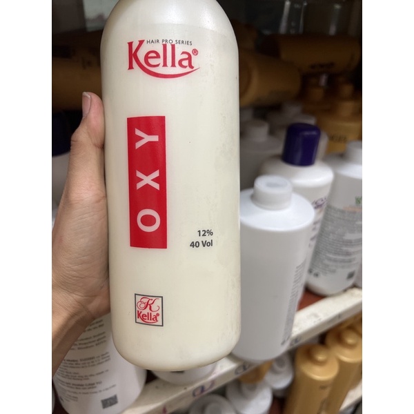 ô xy trợ nhuộm kella 100 mL  bật tông lên màu nhanh  mềm tóc  không gây khô tóc có 4 loại 3-6-9-12