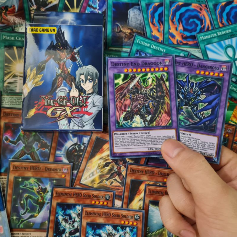 [BÀI IN] Bài YuGiOh - Hộp Thẻ Bài FullBox - Bộ 63 lá bài Destiny Hero của Aster Phoenix ( Edo ) - Card Game VN