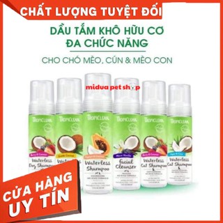 [Chính Hãng] - Dầu tắm khô ORGANIC cho chó và mèo Tropiclean