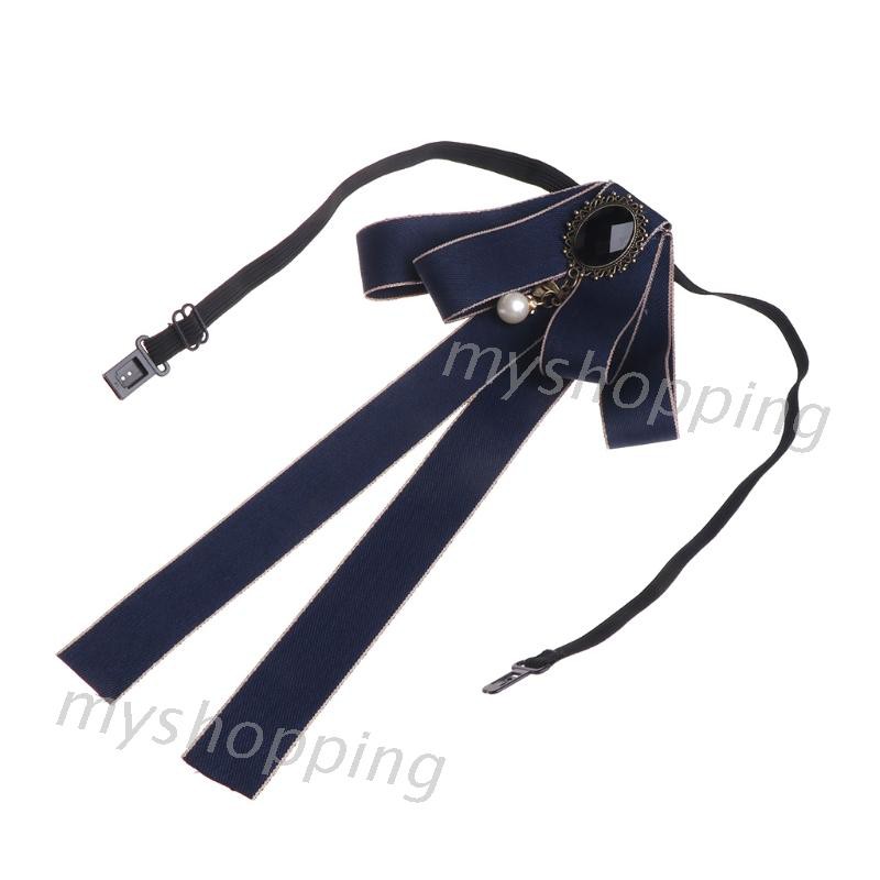 Dây nơ ruy băng đeo cổ kiểu lớn và dài phong cách xinh xắn cho nam và nữ