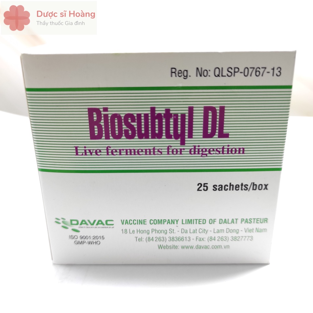 Men Tiêu Hoá Biosubtyl DL - Hộp 25 gói