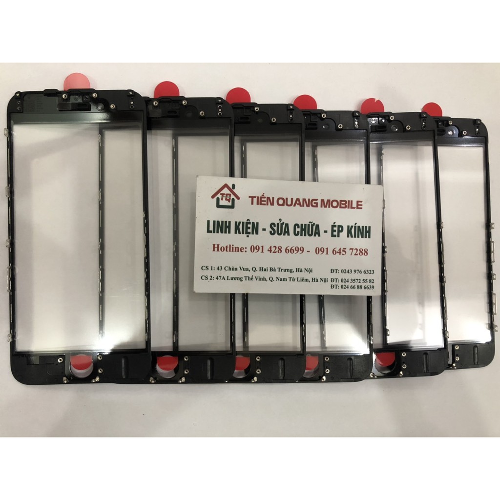 Kính Iphone 6 liền ron seal trắng, seal xanh