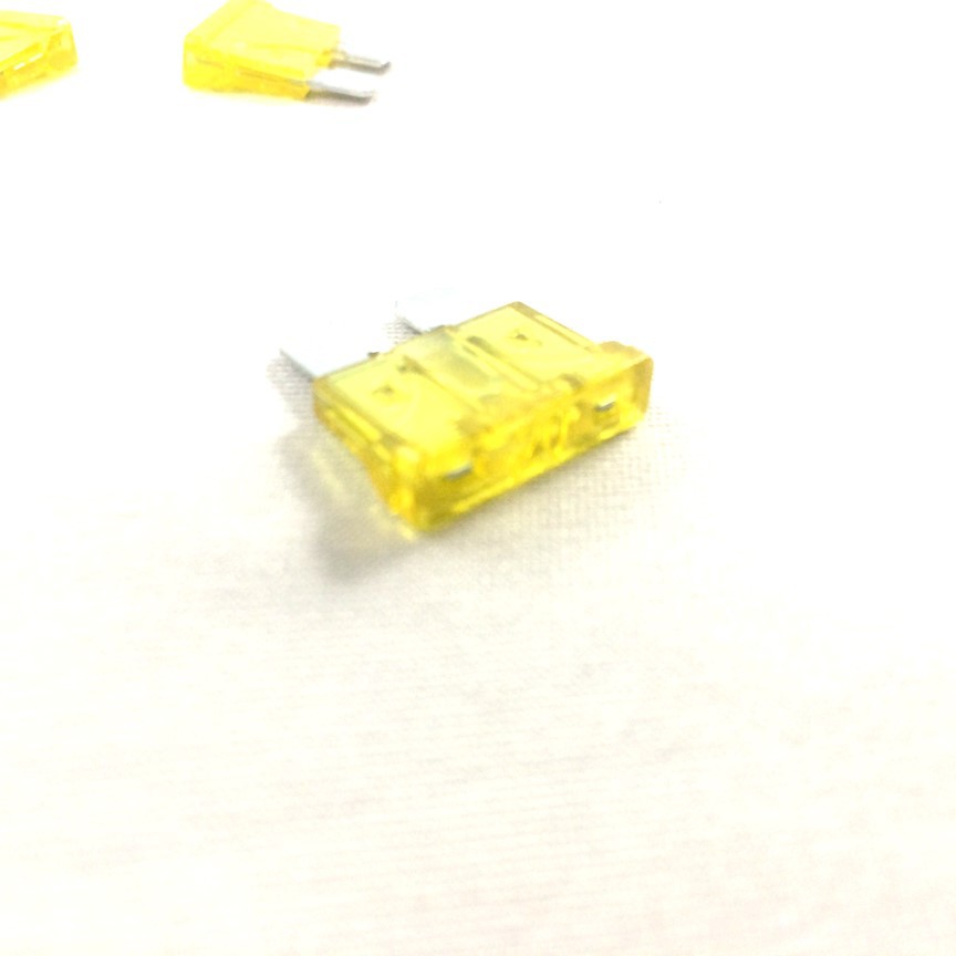 Bộ 10 cái cầu chì dùng trong xe Oto và Xe máy cỡ size M dài 19x18mm (Loại 20A) Greennetworks