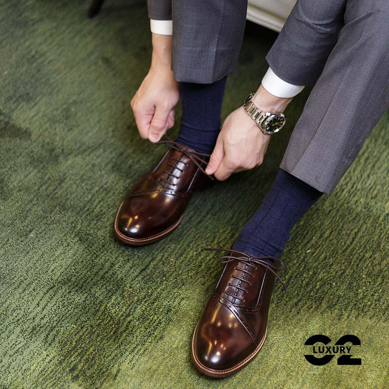 Giày da nam Luxury giày nam dáng Oxford BL020-8 chất da thật sang trọng nhiều size