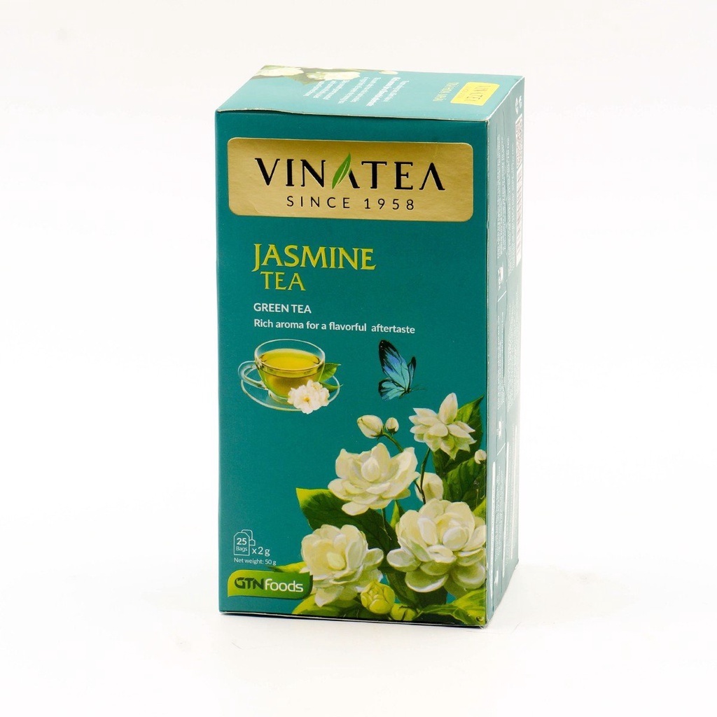 Trà túi lọc Vinatea vị hoa nhài 50g