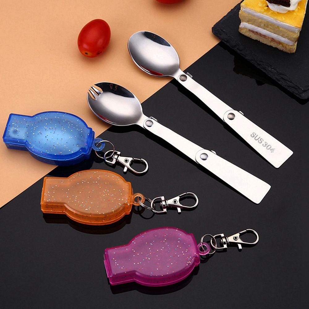 MUVAKO Nĩa Nấu Ăn Cỡ Nhỏ Gấp Gọn Tiện Dụng Mang Theo Dã Ngoại