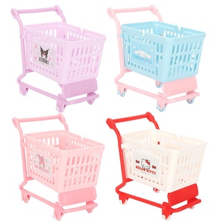 Xe đẩy siêu thị mini decor trang trí dễ thương Sanrio Kuromi Cinnamoroll Pompompurin My Melody - BST Sanrio Miniso