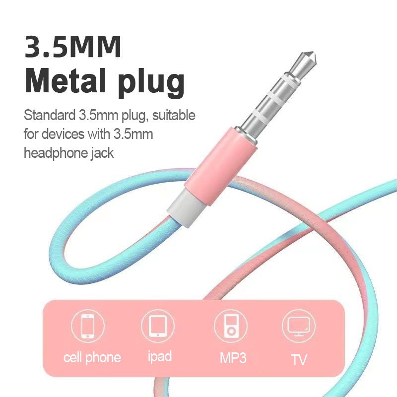 U24 Macaron Tai Nghe Chụp Tai Phối Màu-Tai Tai Nghe 3.5Mm Erabuds Tai Nghe Đa Năng Với Tai Nghe Kèm Mic