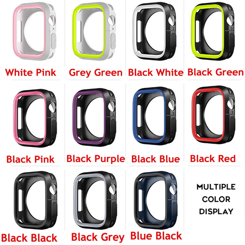 Ốp mềm bảo vệ cho đồng hồ thông minh Apple Watch Series 4 40mm 44mm 1 / 2 / 3 38mm 42mm