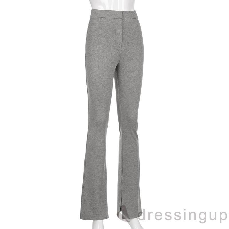 Quần Dài Xẻ Tà Phong Cách Hàn Quốc Cá Tính Cho Nữ