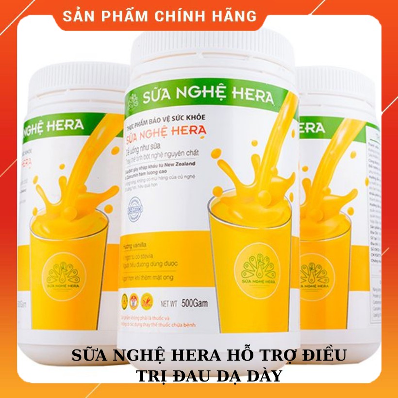 Sữa Nghệ Hera 500gr [CHÍNH HÃNG]💖 TỐT CHO DẠ DÀY💖ĐẸP DA💖TỐT CHO PHỤ NỮ SAU SINH💖 LỢI SỮA 💖SỮA NGHỆ H