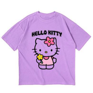 Áo thun bé gái form rộng in hình Hello Kitty - ATBG51