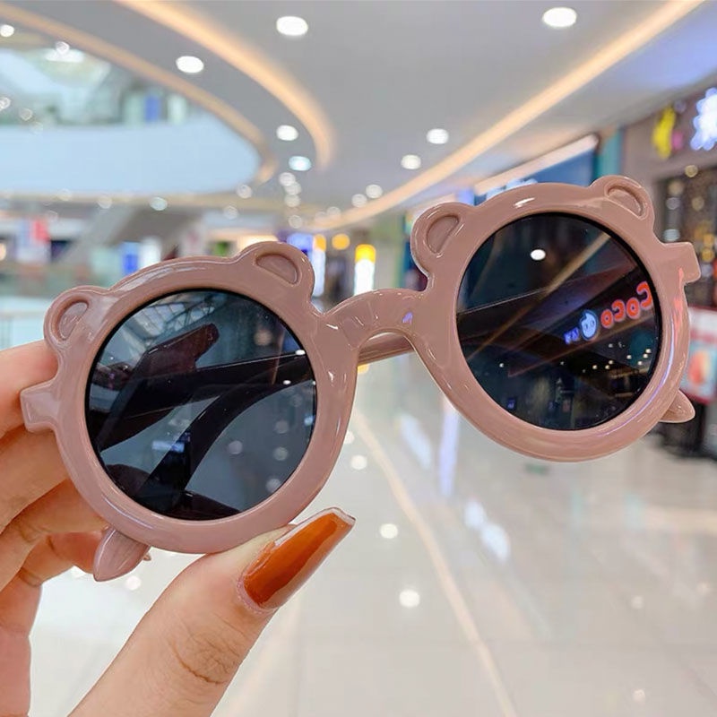 Kính Mát Gọng Hình Gấu Dễ Thương Phong Cách Hàn Quốc Cho Bé
