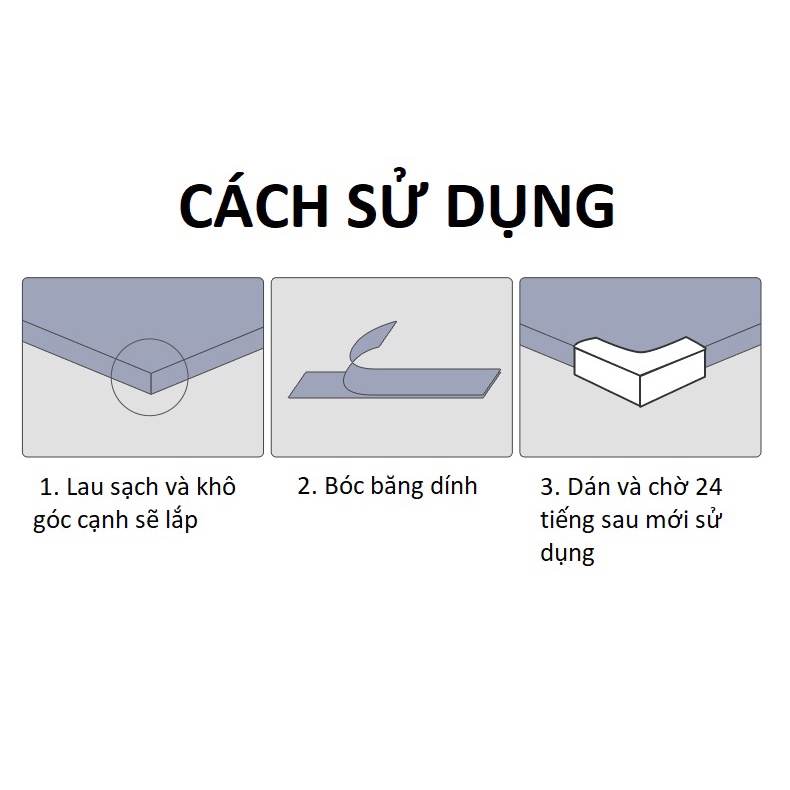 Bịt góc bàn, bịt cạnh silicon bàn an toàn cho bé