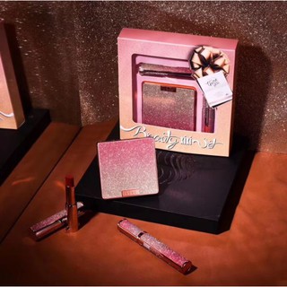 Set 3 món BẢNG PHẤN MẮT SON LÌ MASCARA MAEKUP XIXI BEAUTY  siêu sang MĨ PHẨM NỘI ĐỊA TRUNG dành nữ trang điểm