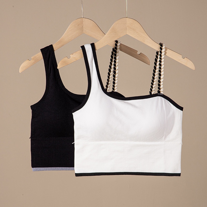 Áo bra lệch vai mix dây xoắn siêu xinh FLA89