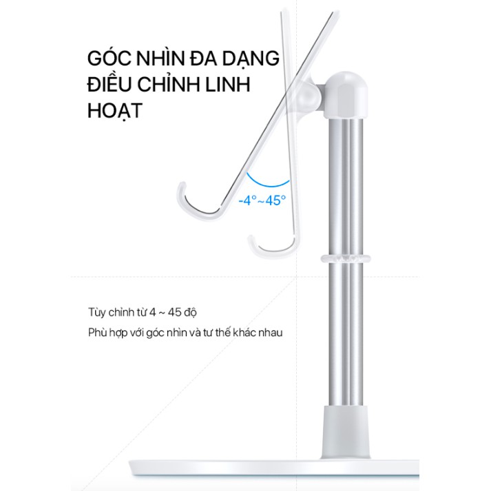 Giá Đỡ Điện Thoại/Máy Tính Bảng Hợp Kim Nhôm Cao Cấp-ROBOT RT-US05-Hàng Chính Hãng