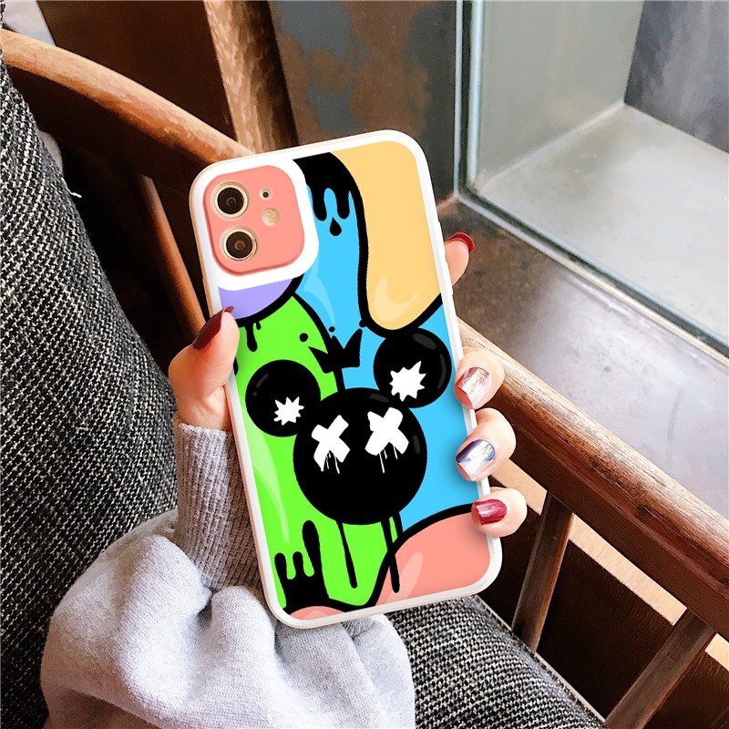 Ốp iphone - Ốp lưng iphone cạnh vuông viền camera Mắt XX dành cho ip 6 đến 14promax - ng070