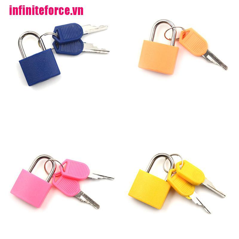 Ổ Khóa Hành Lý Du Lịch mini Bằng Thép Kèm 2 Khóa