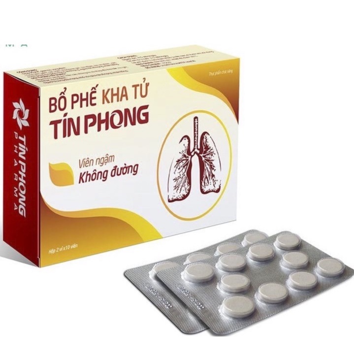 VIÊN NGẬM HO BỔ PHẾ KHA TỬ TÍN PHONG - GIẢM HO TAN ĐÀM - DÙNG ĐƯỢC CHO NGƯỜI TIỂU ĐƯỜNG HỘP 20 VIÊN