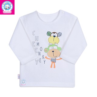 AL0013 Áo dài tay cotton Hello B&B - Hello BB