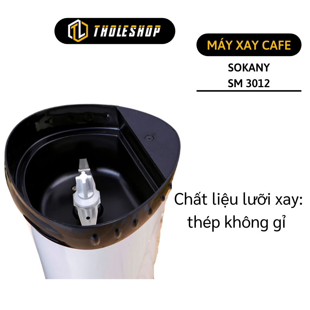 [SGD] Máy Xay Cà phê, bột khô, các loại hạt SOKANY SM 3012 cao cấp 2228