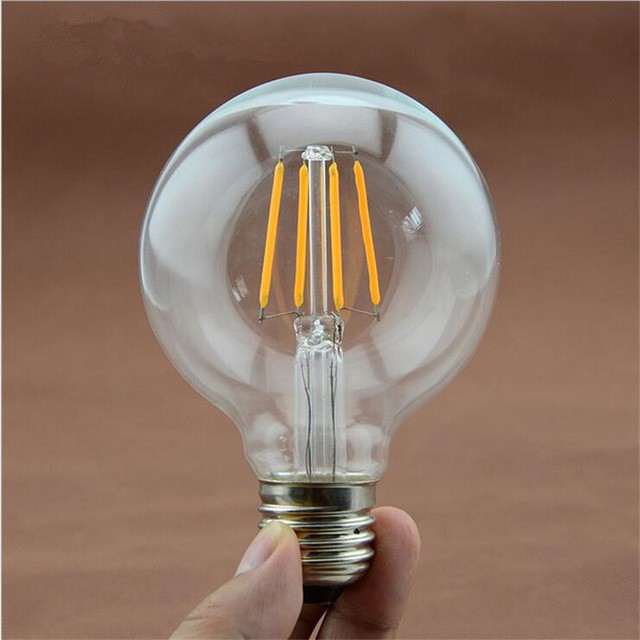 ⚡GIAO HỎA TỐC⚡ Bóng đèn led edison DSY G95 tròn 4W (lớn) - Đèn led trang trí - Đèn quang học.