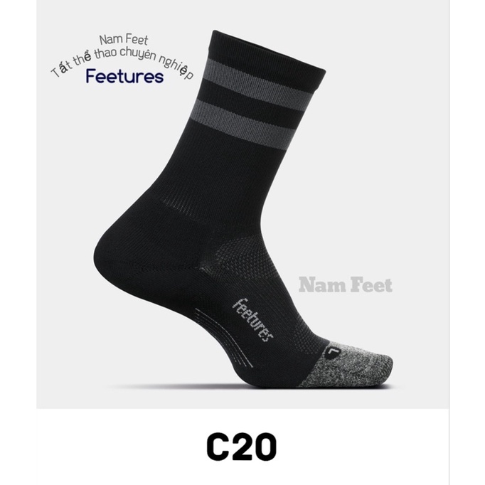 Tất Cao cổ Feetures 🔺Thể thao xuất Mỹ, bền bỉ, form vĩnh viễn