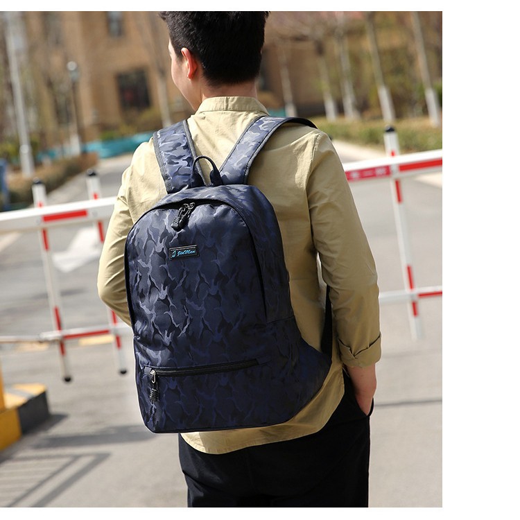 Balo Nam Nữ Camo Vải Oxford Chống Nước, Chống Thấm JM1818 – Video Thật