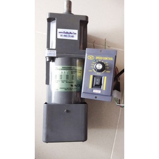 Motor hộp số giảm tốc 90w 220vol, tặng hộp điều chỉnh tua, tiết kiệm điện năng