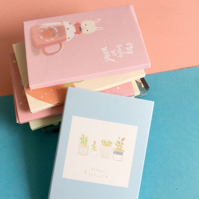 [Hàng mới về] Hộp 50 tờ giấy thấm dầu bìa họa tiết hoạt hình dễ thương cho nam và nữ