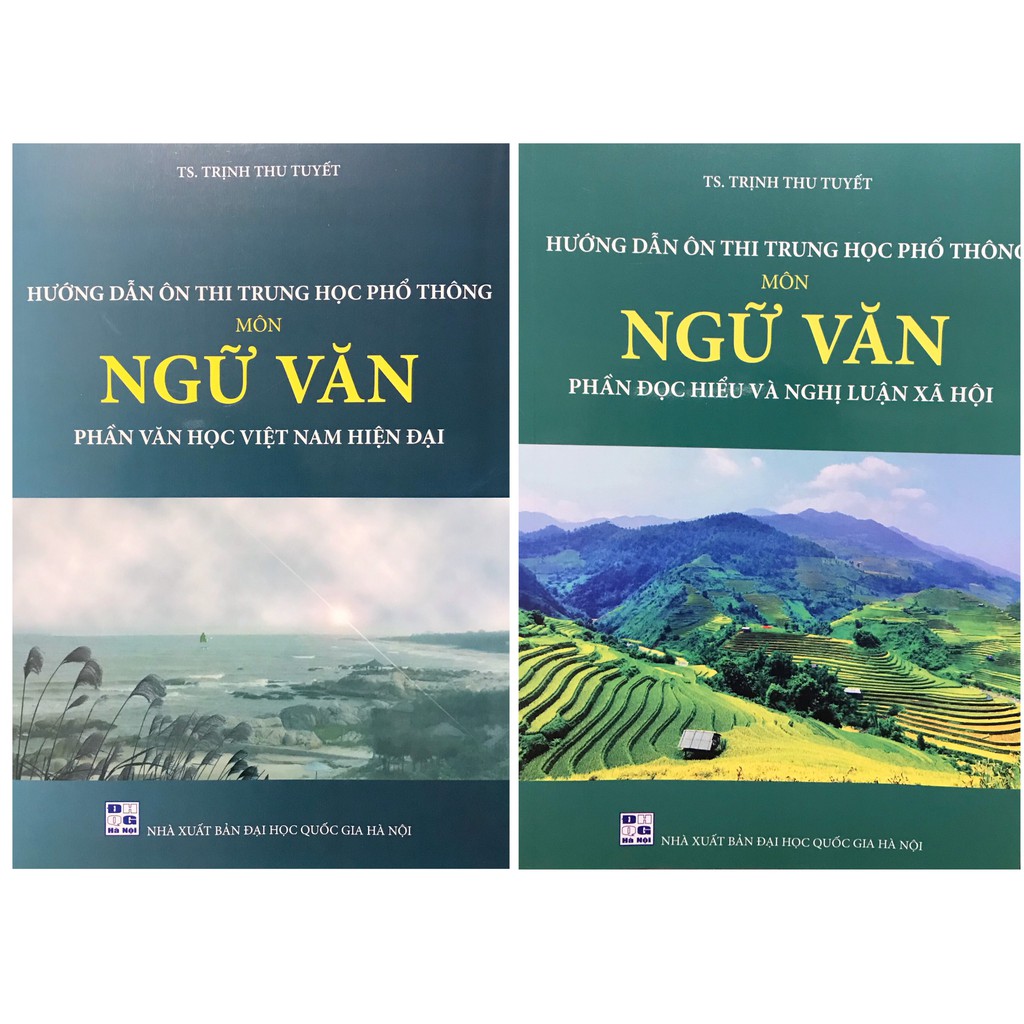 Sách - Combo Hướng dẫn ôn thi trung học phổ thông môn Ngữ Văn (phần văn học Việt Nam hiện đại + Phần đọc hiểu và NLXH) | BigBuy360 - bigbuy360.vn