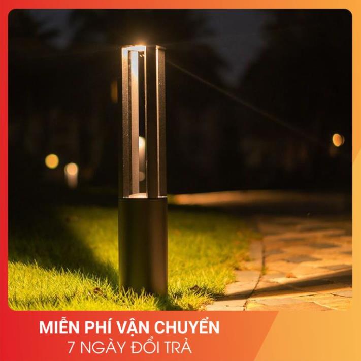 Đèn sân vườn GOZO trụ cột ánh sáng vàng trang trí ngoại thất hiện đại.