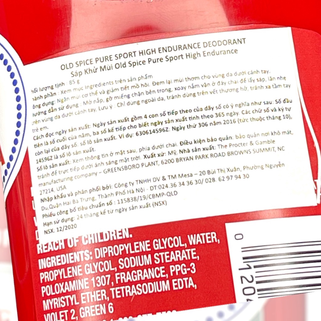 Sáp khử mùi Old Spice 85g nhập Mỹ hiệu quả tức thời NPP Shoptido