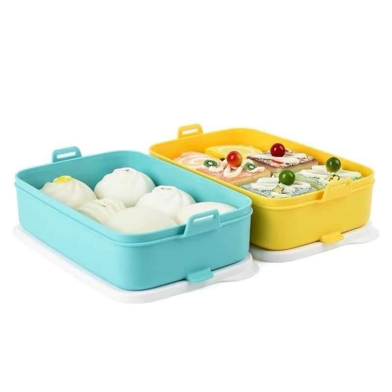 Set 2 Hộp Cơm Chia Ngăn Click To Go 900ml/hộp Chính Hãng Tupperware - Phù Hợp Cho Dân Văn Phòng