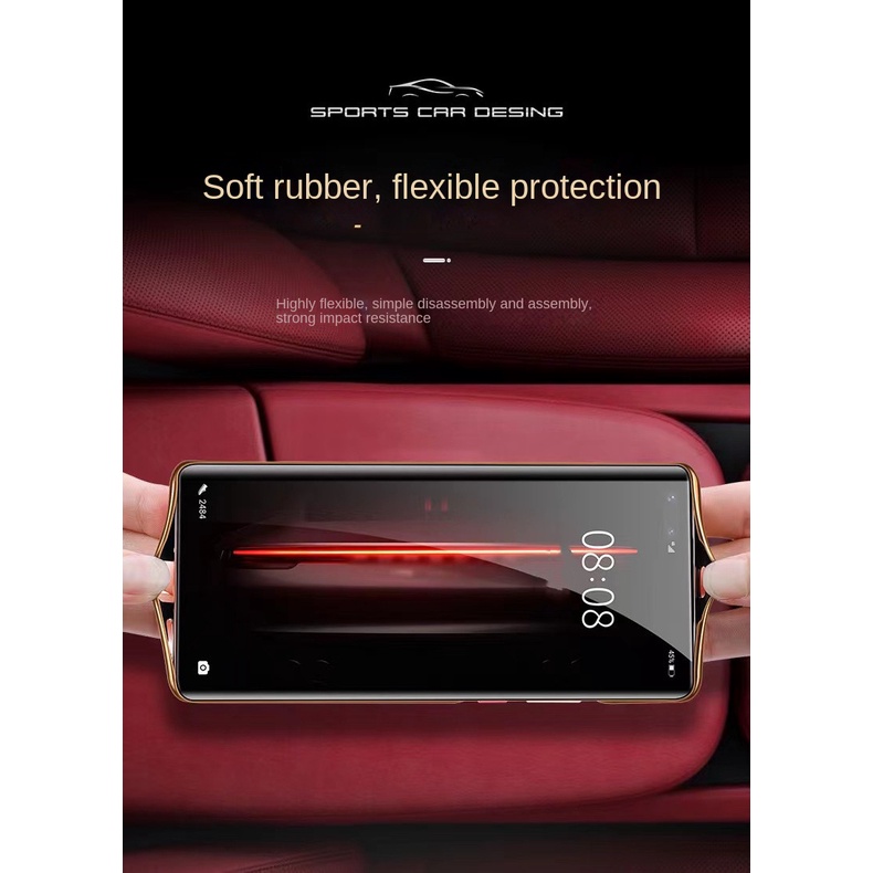 Ốp Điện Thoại Mặt Da Chống Sốc Bảo Vệ Ống Kính Máy Ảnh Toàn Diện Cho Huawei Mate 40 Pro Mate 30 Pro Mate 20 Pro