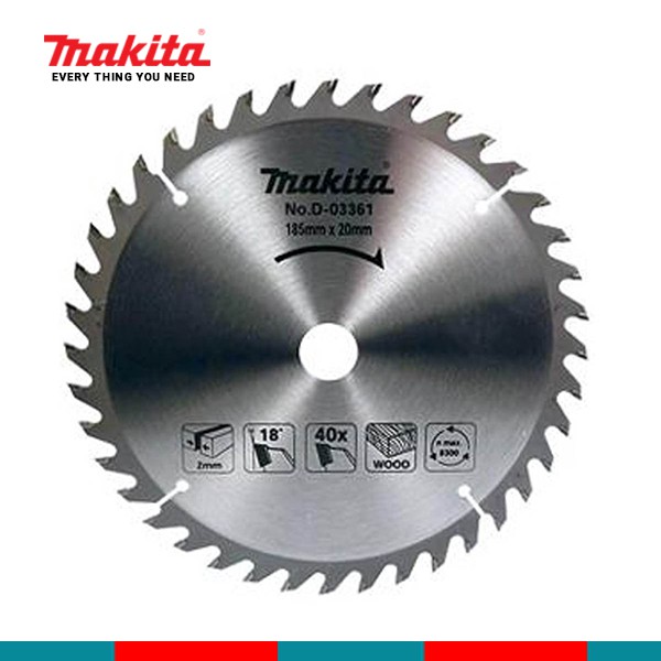 Lưỡi cắt gỗ Makita 40 răng P-67957 và P-67963