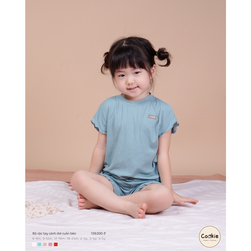 COOKIE Bộ cộc tay cánh dơi bèo cho bé