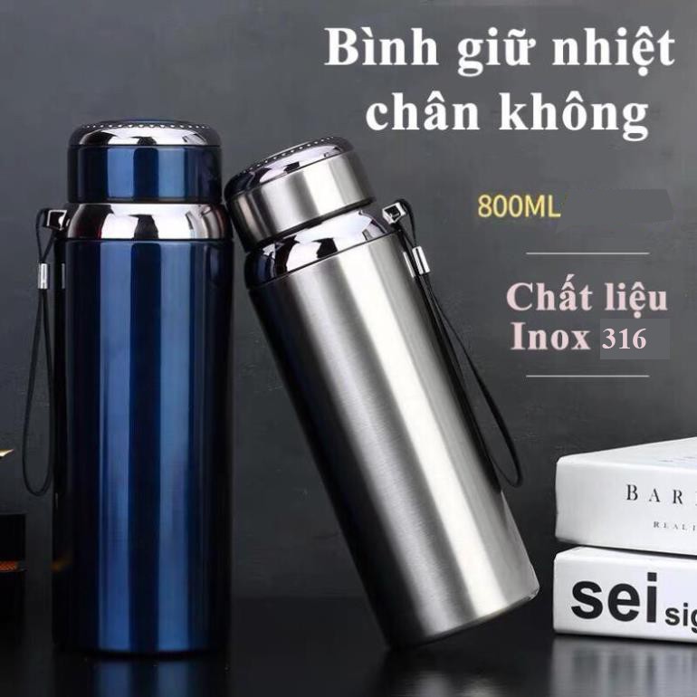 Bình Giữ Nhiệt Vacuum Bottle Lock&Lock (800ml) Xanh Đậm [ LHC6180FU]