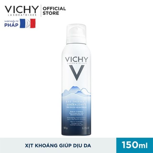 Bộ xịt khoáng dưỡng da VichyThermal Water 150ML